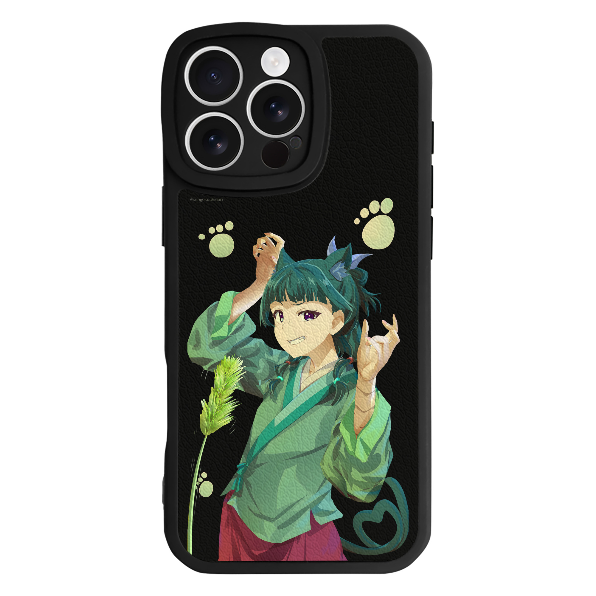 （画像用） 薬屋のひとりごと The Apothecary Diaries 【iPhone 16シリーズ対応】シリコンスマホケース（レザー調） 材質：シリコン